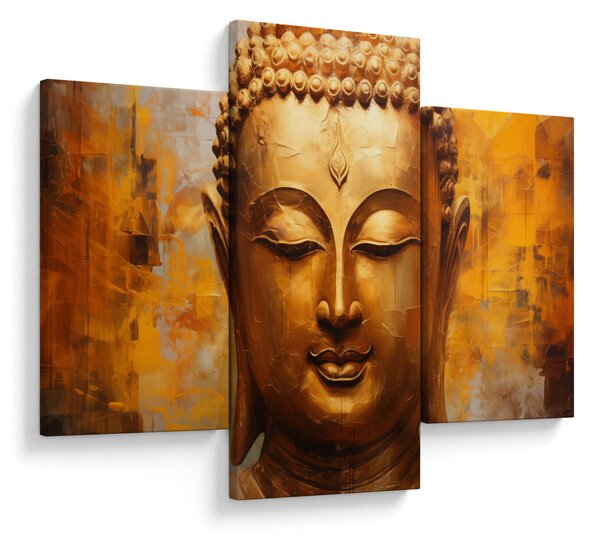 Obraz - Budha, olejomaľba (90x60 cm)