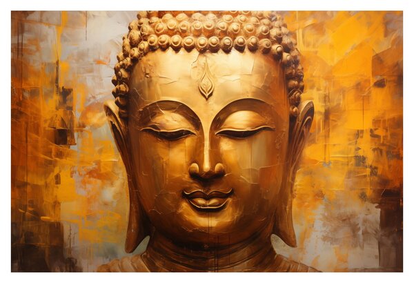Obraz - Budha, olejomaľba (90x60 cm)