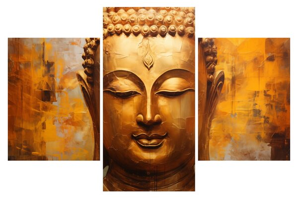 Obraz - Budha, olejomaľba (90x60 cm)