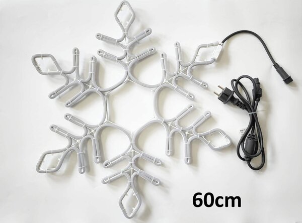 Vianočná svetelná vločka PROFI, teplá biela - rôzne veľkosti Veľkosť (cm): 40cm
