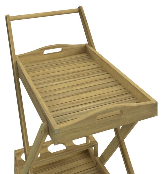 ZÁHRADNÝ SERVÍROVACÍ VOZÍK, drevo, 85/90/53 cm Ambia Garden - Online Only záhrada, Online Only