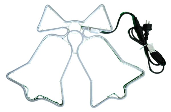 Vianočné svetelné zvončeky PROFI, teplá biela, 50cm