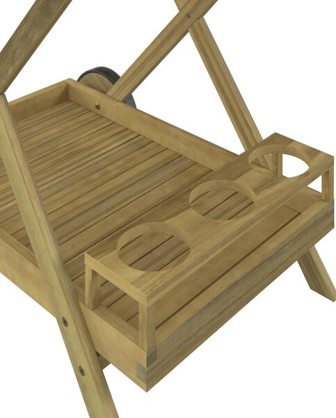 ZÁHRADNÝ SERVÍROVACÍ VOZÍK, drevo, 85/90/53 cm Ambia Garden - Online Only záhrada, Online Only