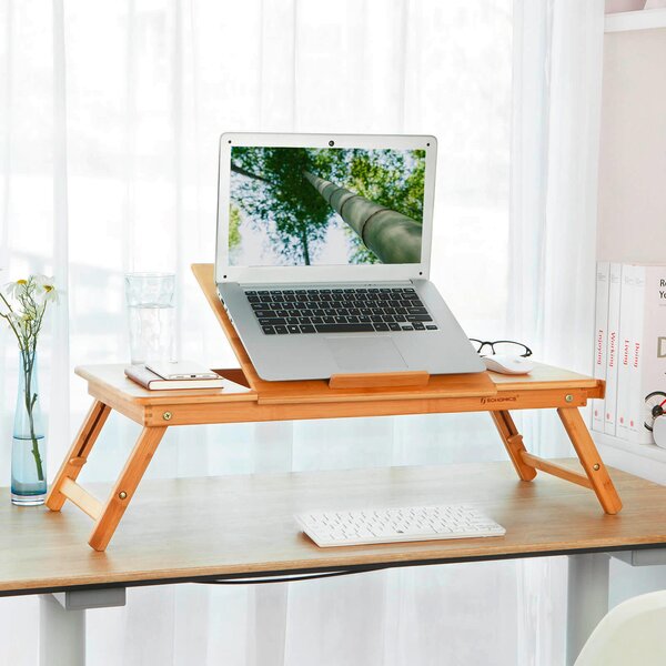 STÔL NA NOTEBOOK, prírodná farba, svetlohnedá, 80-89/35/21-29 cm Boxxx - Online Only kancelárie, Online Only