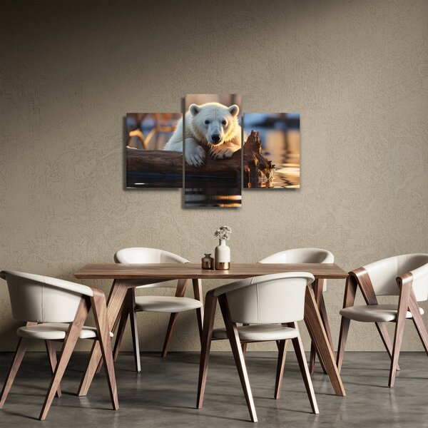 Obraz - Medveď ľadový (90x60 cm)