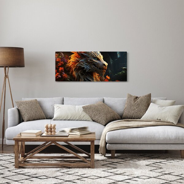 Obraz - Drak (120x50 cm)
