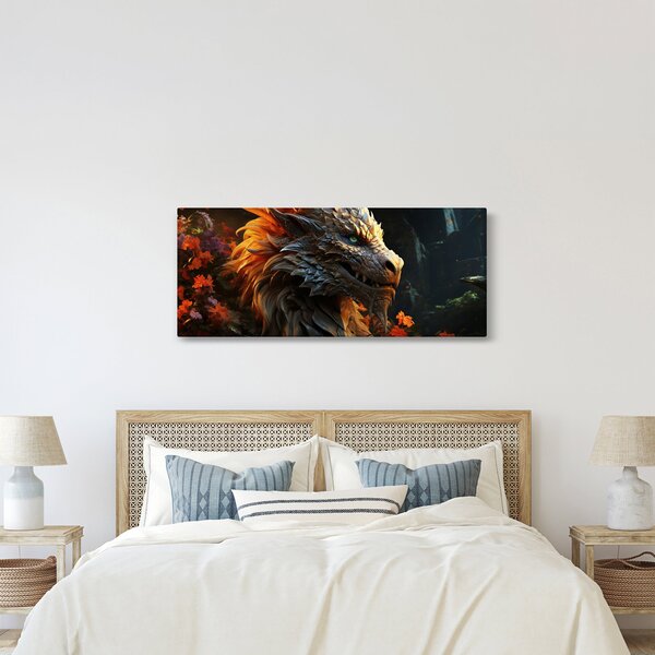 Obraz - Drak (120x50 cm)