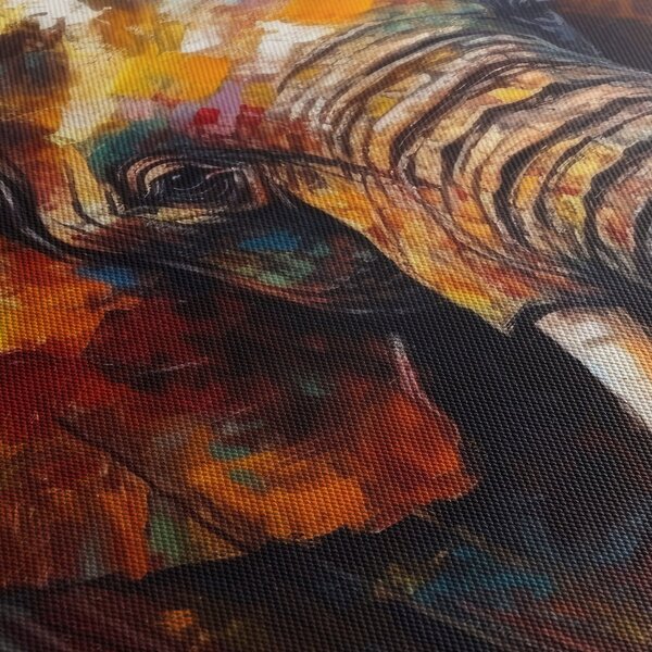 Obraz - Maľba slona (120x50 cm)