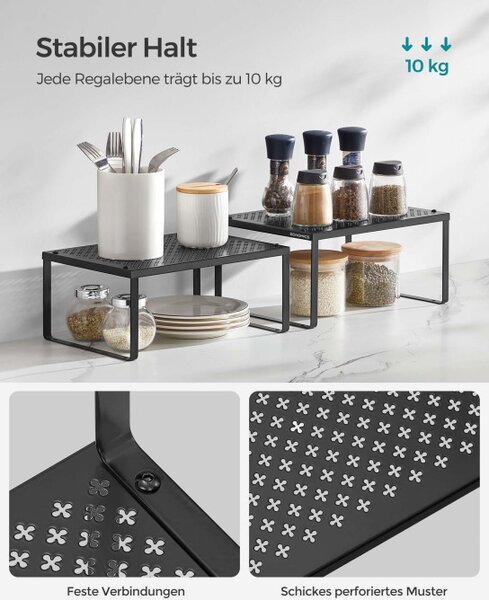 Set štyroch kuchynských políc KCS006B01
