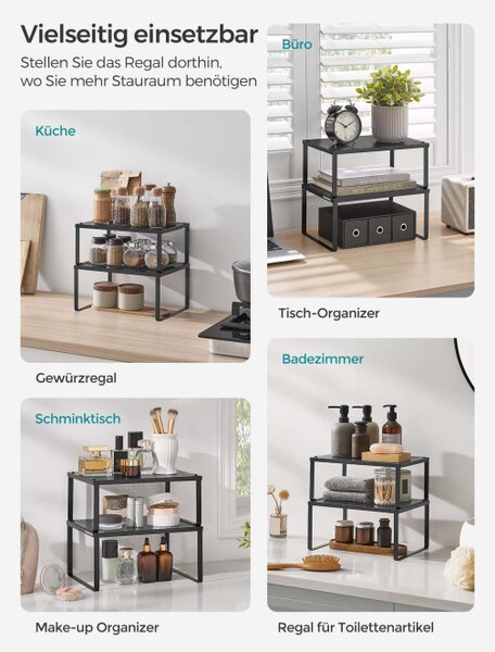 Set štyroch kuchynských políc KCS006B01