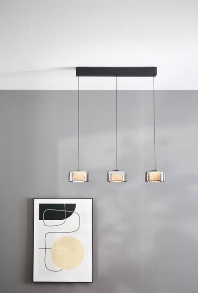 ZÁVESNÉ LED SVIETIDLO, 66/15/220 cm - Interiérové svietidlá