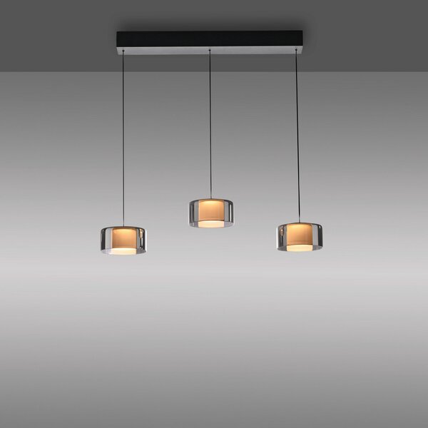 ZÁVESNÉ LED SVIETIDLO, 66/15/220 cm - Interiérové svietidlá