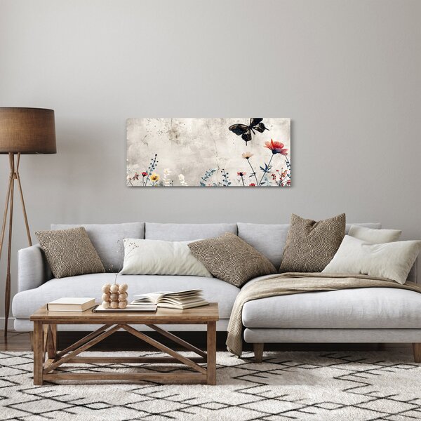 Obraz - Lúka v betóne (120x50 cm)