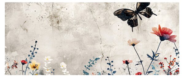 Obraz - Lúka v betóne (120x50 cm)