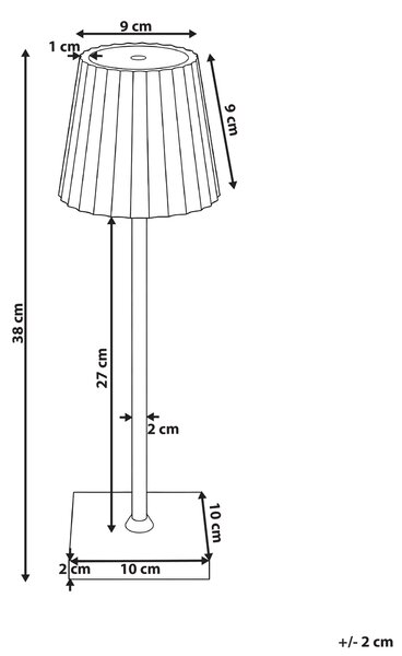 Stolná lampa čierna hliník železo kov moderný retro štýl interiér exteriér osvetlenie