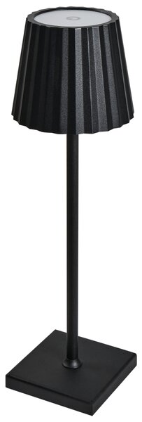 Stolná lampa čierna hliník železo kov moderný retro štýl interiér exteriér osvetlenie