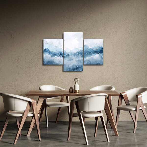 Obraz - Mraky a vlny, akvarel (90x60 cm)