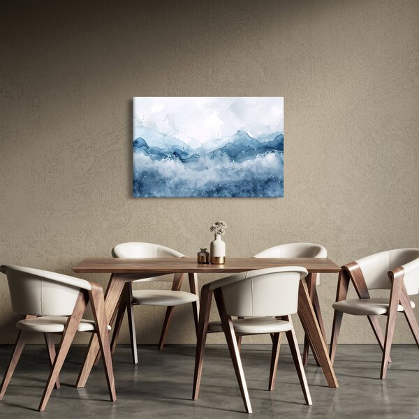 Obraz - Mraky a vlny, akvarel (90x60 cm)