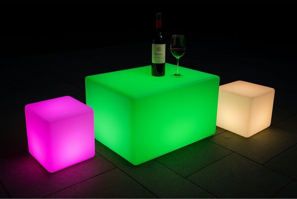 LED svietiace kreslo, 70 x 74 cm