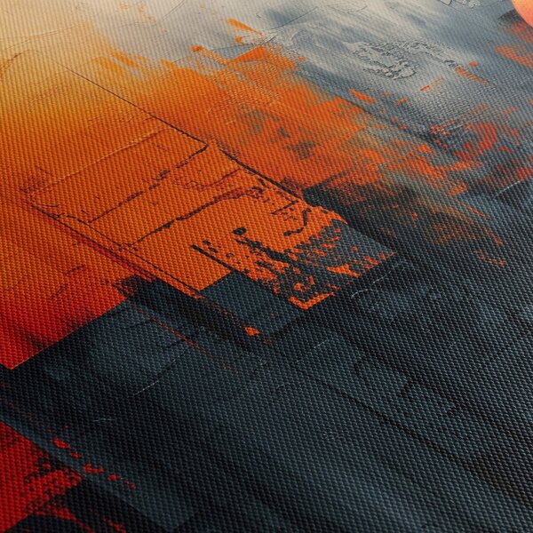 Obraz - Abstraktná maľba mesta (90x60 cm)