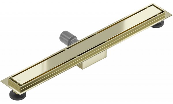 Mexen Flat nerezový sprchový žľab 50 cm (2v1) - vzor M13 , zlatá, 1510050-15