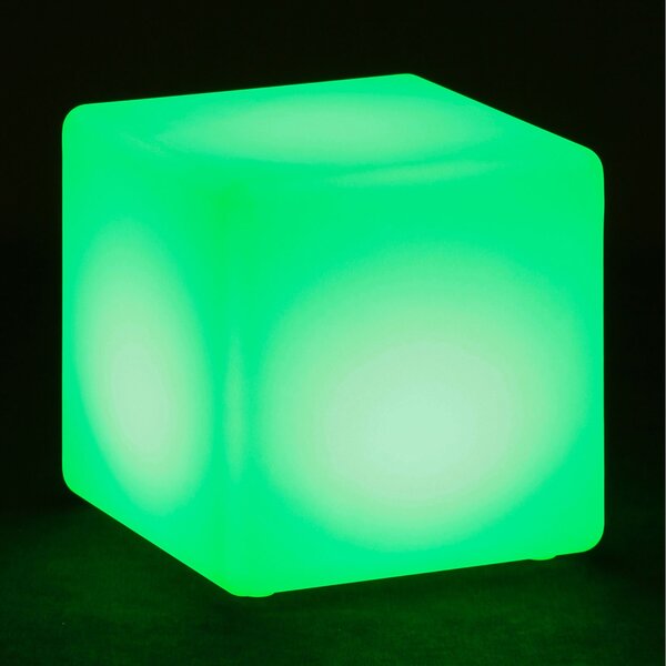 LED svietiaci taburet, 40 x 40 x 40 cm