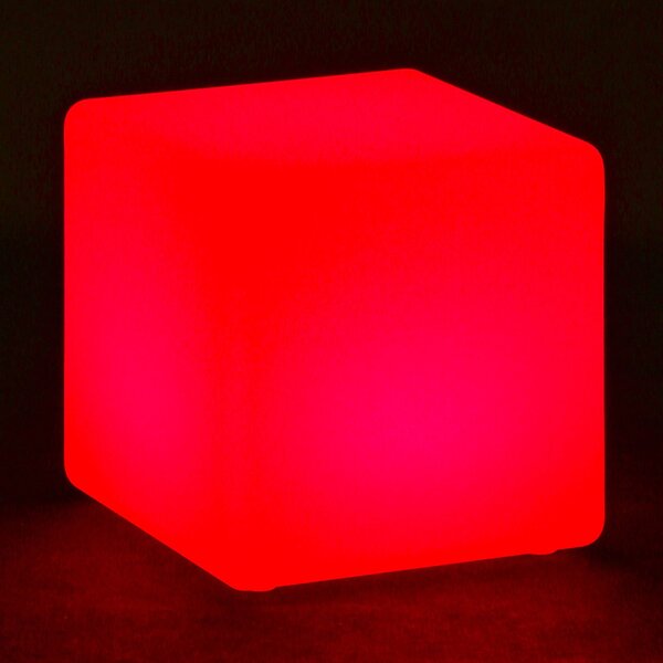 LED svietiaci taburet, 40 x 40 x 40 cm