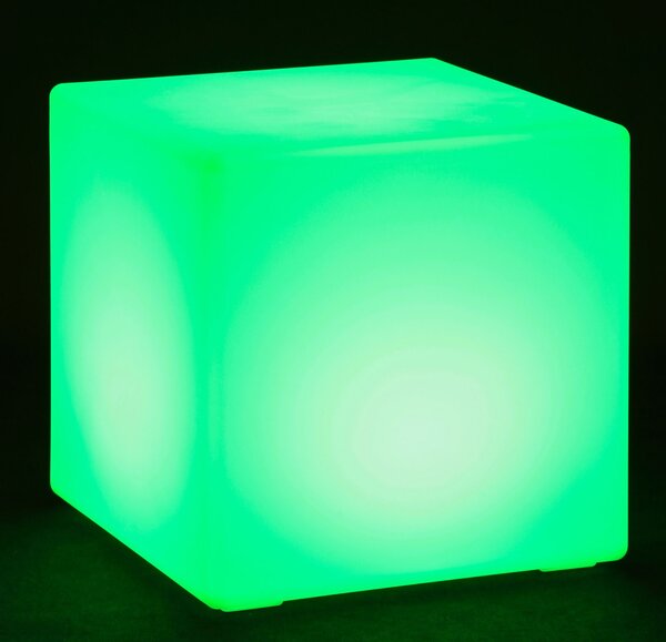 LED svietiaci stolík/taburet, 60x60x60 cm