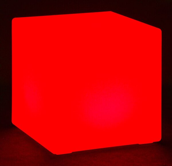 LED svietiaci stolík/taburet, 60x60x60 cm
