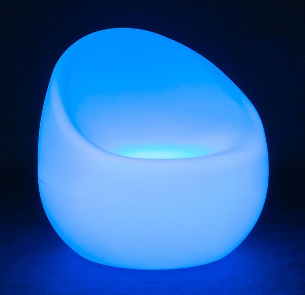 LED svietiace kreslo, 70 x 74 cm