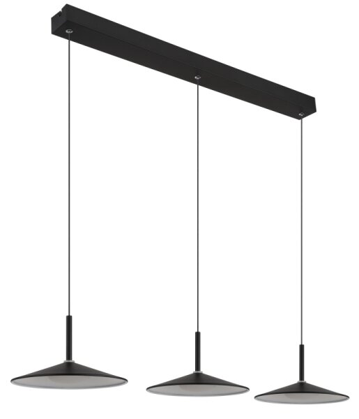 Globo 15635S-3 - LED závesné svietidlo na lanku LAMPONE LED/24W/230V 4000K čierna