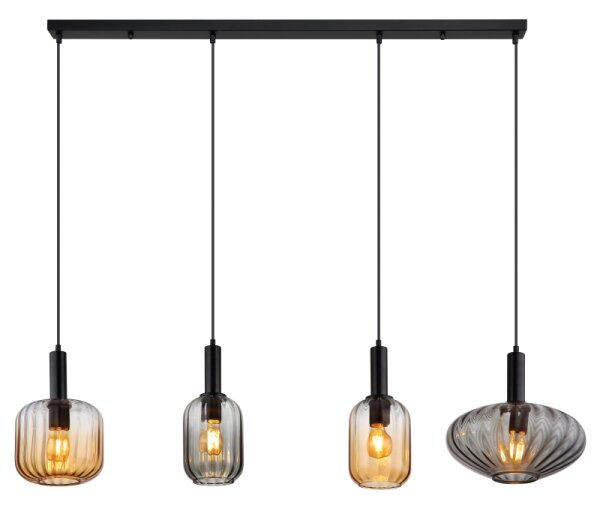 Globo 15719-4 - Závesný luster VALLETTA na lanku 4xE27/60W/230V