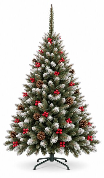 JAKS Vianočný stromček smrek s jarabinou 150 cm