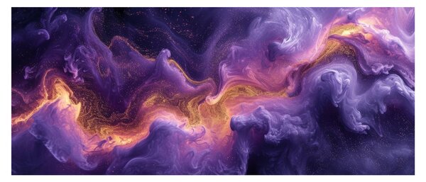 Obraz - Fialová hmlovina (120x50 cm)