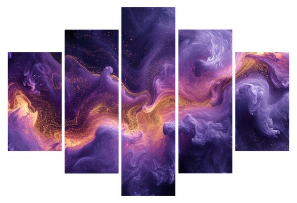 Obraz - Fialová hmlovina (150x105 cm)