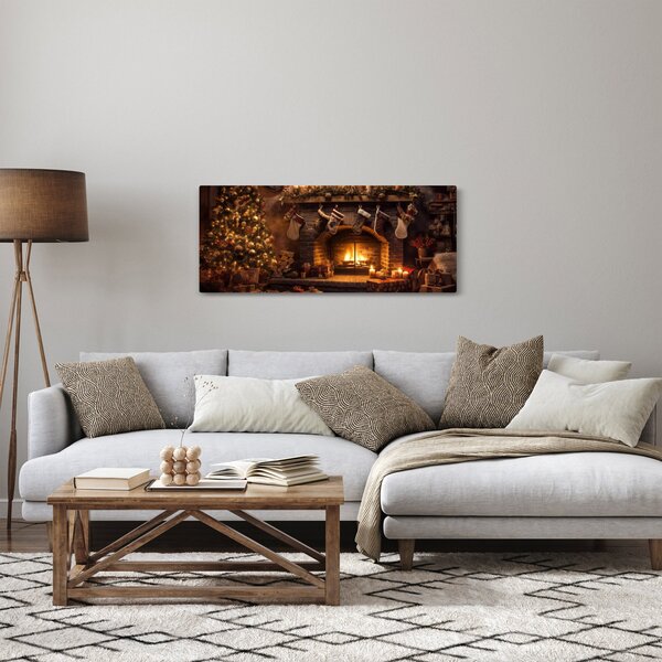 Obraz - Vianočná atmosféra (120x50 cm)