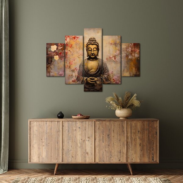 Obraz - Budha, maľba (150x105 cm)