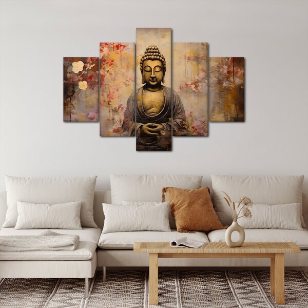 Obraz - Budha, maľba (150x105 cm)