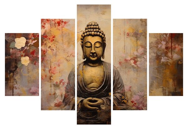 Obraz - Budha, maľba (150x105 cm)