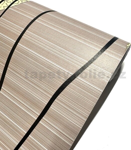 Samolepiace tapety 45 cm x 10 m IMPOL TRADE 9159, geometrický vzor na hnedom podklade, Samolepiace tapety