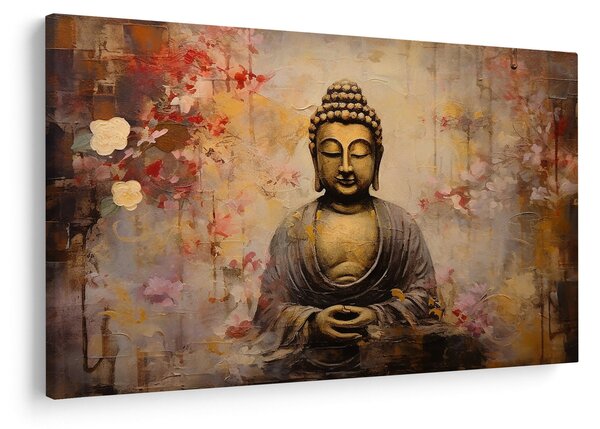 Obraz - Budha, maľba (90x60 cm)