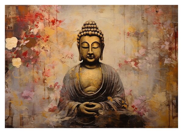 Obraz - Budha, maľba (70x50 cm)