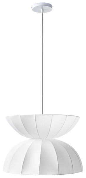 Závesná lampa biela umelý hodváb na strop moderný štýl obývacia izba jedáleň spálňa
