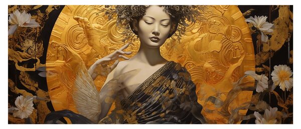 Obraz - Japonská dáma (120x50 cm)