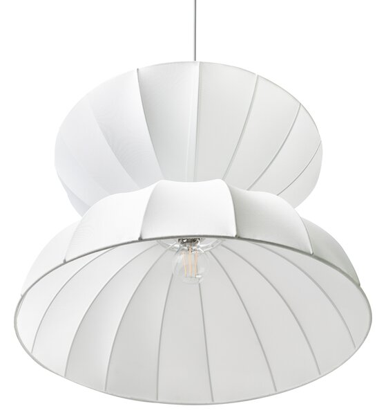 Závesná lampa biela umelý hodváb na strop moderný štýl obývacia izba jedáleň spálňa