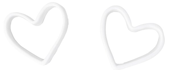 Porcelánové krúžky na obrúsky Hearts – sada 2 ks