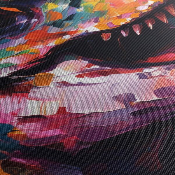 Obraz - Dinosaurus, maľba (120x50 cm)
