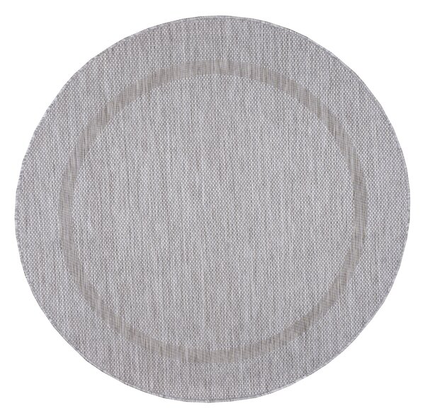 Ayyildiz , Kusový koberec Relax 4311 Silver kruh, 120x120 (priemer) kruh, šedá, chodba / predsieň