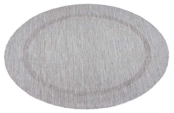 Ayyildiz , Kusový koberec Relax 4311 Silver kruh, 120x120 (priemer) kruh, šedá, chodba / predsieň