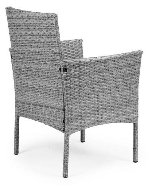 ZÁHRADNÝ SET CONO SLIM ŠEDÝ 2 x STOLIČKA + STOLÍK
